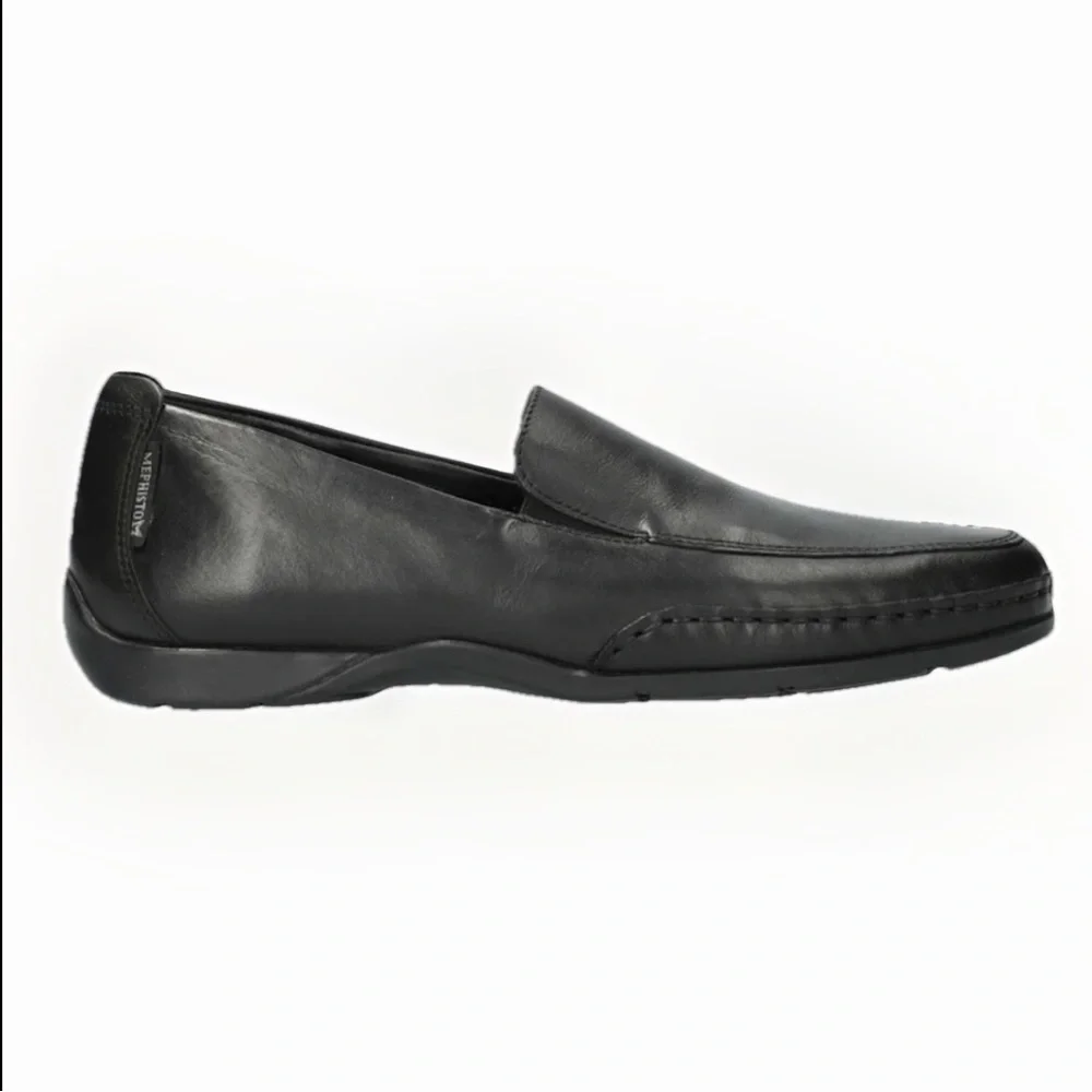 MEPHISTO Men's Edlef Black leather loafer Driving Shoe Breathable MSRP $339 13